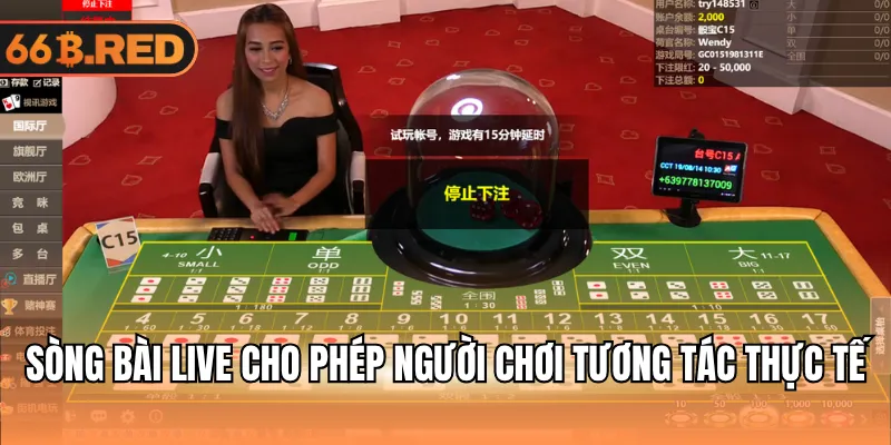 Sòng bài live cho phép người chơi tương tác thực tế